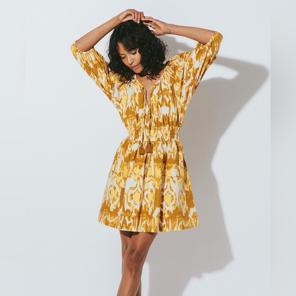 Cleobella AUBREY MINI DRESS - WATER COLOR IKAT NWOT